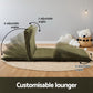 Meira 2-Seater Floor Lounge Sofa Bed Foldable - Green