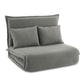 Meira 2-Seater Floor Lounge Sofa Bed Foldable - Grey