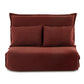Meira 2-Seater Floor Lounge Sofa Bed Foldable - Orange