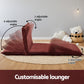 Meira 2-Seater Floor Lounge Sofa Bed Foldable - Orange