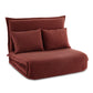 Meira 2-Seater Floor Lounge Sofa Bed Foldable - Orange