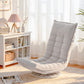 Milada Swivel Floor Chair 5 Adjustable Foldable Lounge Seat Floor Sofa Chair - Beige Grey