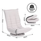 Milada Swivel Floor Chair 5 Adjustable Foldable Lounge Seat Floor Sofa Chair - Beige Grey