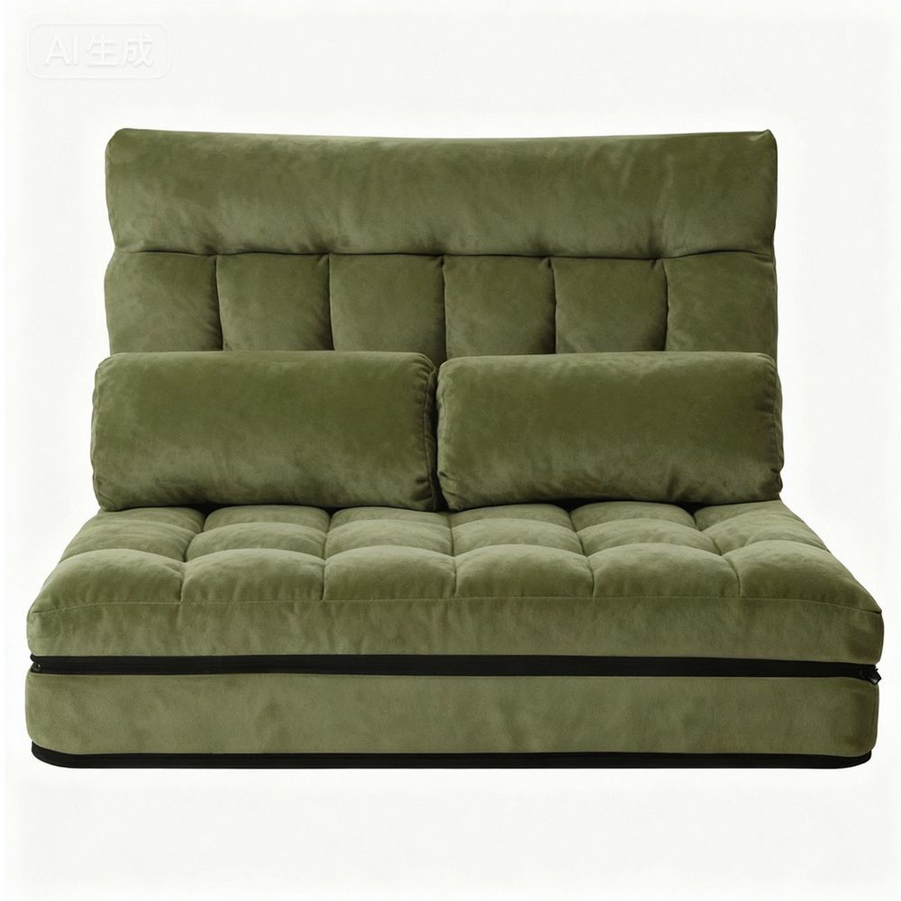 Merryn 2-Seater Lounge Sofa Bed Fabric - Green
