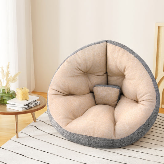 Milou Floor Lounge Sofa Bed Chair Foldable Washable - Beige