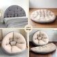 Milou Floor Lounge Sofa Bed Chair Foldable Washable - Beige