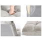 Set of 2 Marget Lounge Sofa Bed Flannel Fabric - Grey