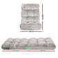 Set of 4 Marget Lounge Sofa Bed Flannel Fabric - Grey