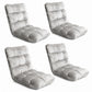 Set of 4 Marget Lounge Sofa Bed Flannel Fabric - Grey