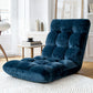 Marget Floor Lounge Sofa Bed Flannel Fabric - Navy
