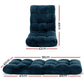 Marget Floor Lounge Sofa Bed Flannel Fabric - Navy