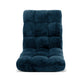 Marget Floor Lounge Sofa Bed Flannel Fabric - Navy