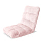 Marget Floor Lounge Sofa Bed Flannel Fabric - Pink