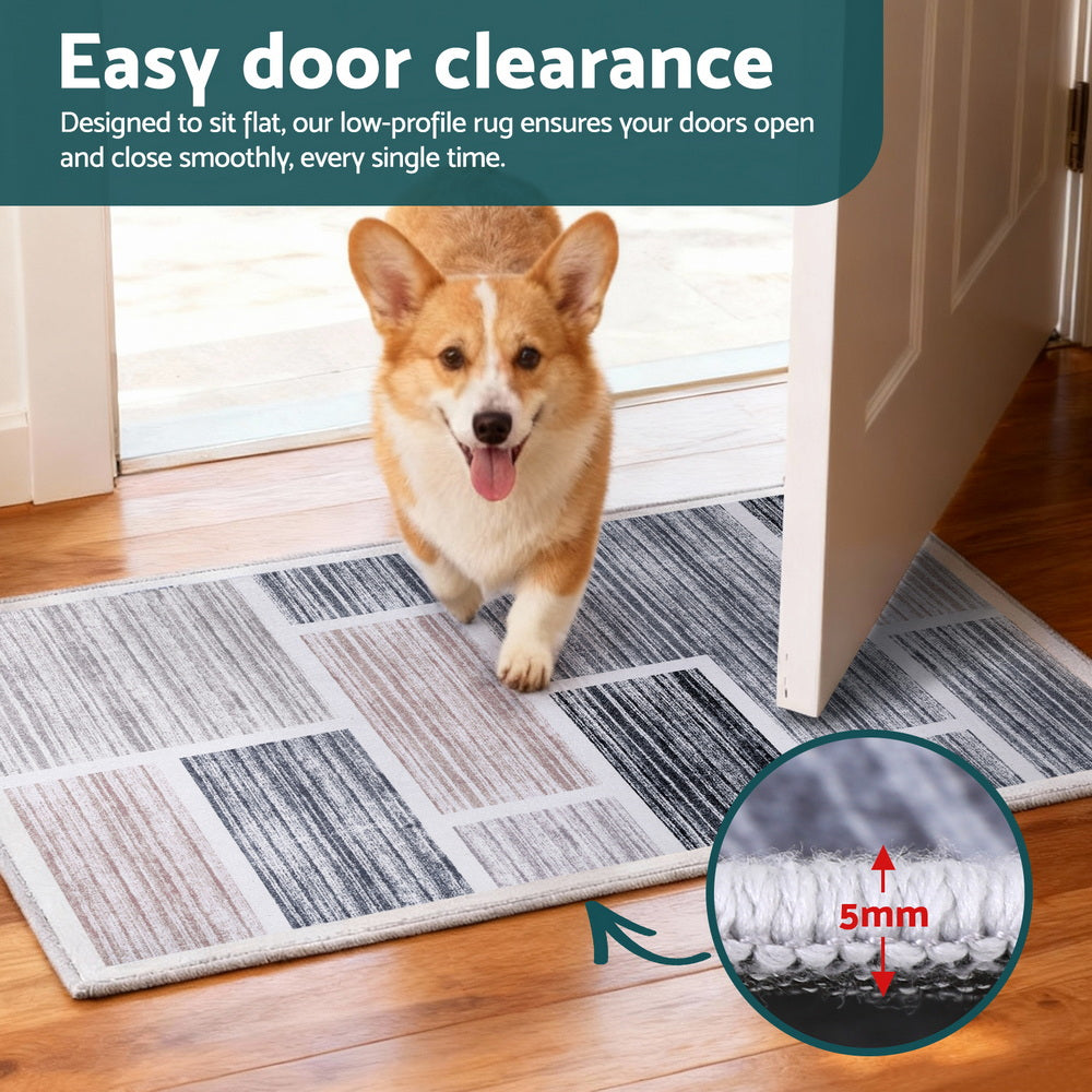 Sara 50x80cm Sara 50x80cm Floor Rug Doormat Soft Velvet Non-Slip Bath Mat Small Modern