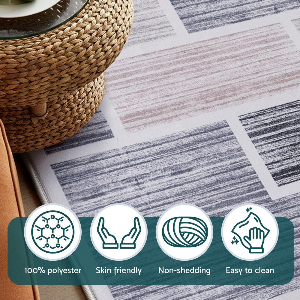 Sara 50x80cm Sara 50x80cm Floor Rug Doormat Soft Velvet Non-Slip Bath Mat Small Modern