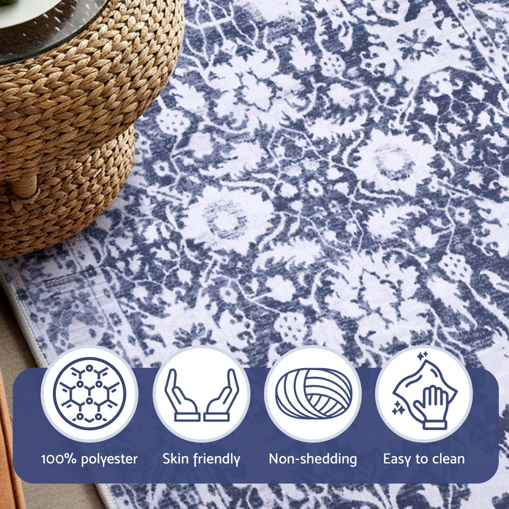 Darienne 80x180cm Darienne 80x180cm Hallway Runner Rug Soft Velvet Washable Modern Kitchen Mat