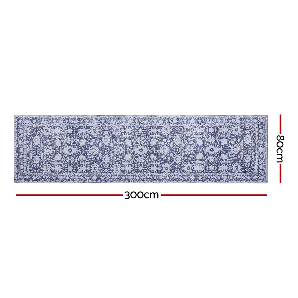 Darienne 80x300cm Darienne 80x300cm Hallway Runner Rug Soft Velvet Washable Modern Kitchen Mat