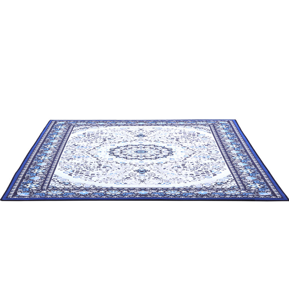 Shahnaz 200x290 Floor Rugs Rug Area Large Modern Carpet Soft Living Room - Blue