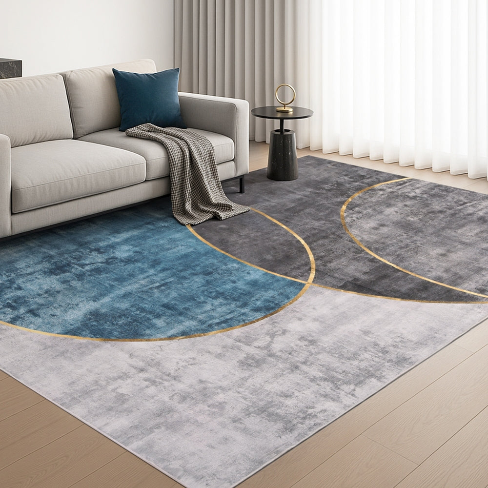 Boleslav 240x340cm Washable Floor Rug Large Geometric Area Rug Modern Floor Carpet