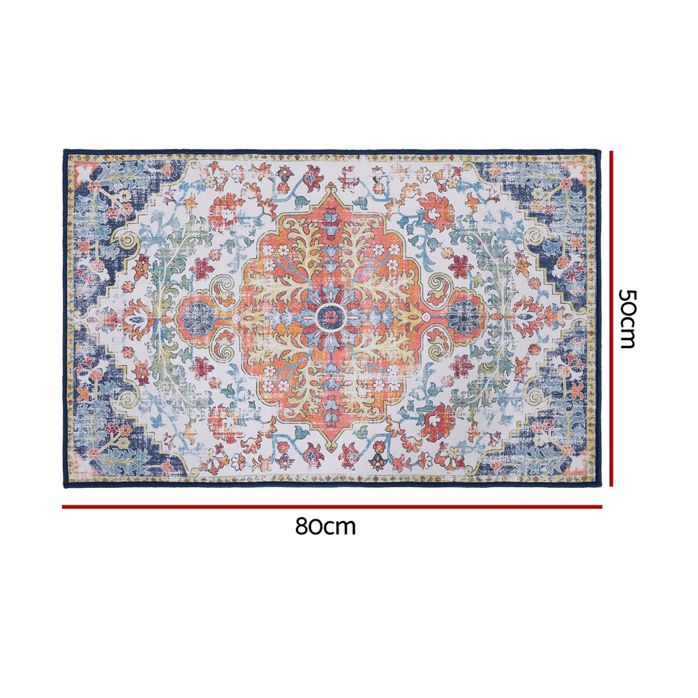 Chazmin 50x80cm Floor Rug Doormat Carpet Short Pile Non-Slip Entryway Mat Bohemian