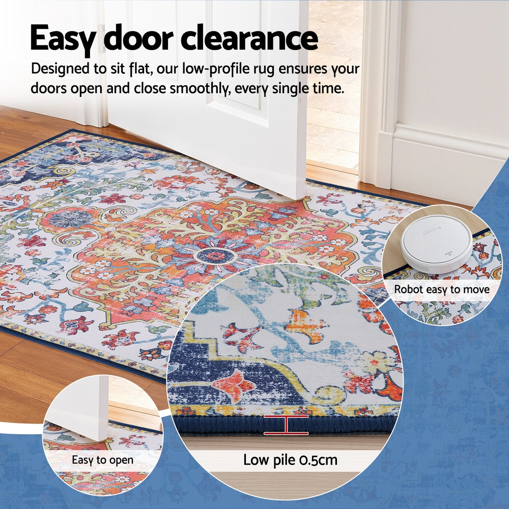 Chazmin 50x80cm Floor Rug Doormat Carpet Short Pile Non-Slip Entryway Mat Bohemian