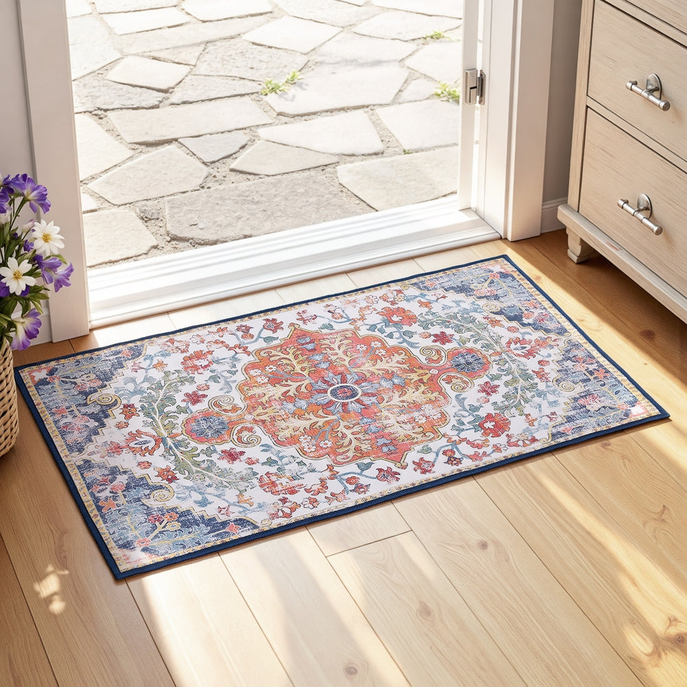 Chazmin 50x80cm Floor Rug Doormat Carpet Short Pile Non-Slip Entryway Mat Bohemian