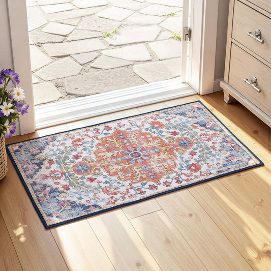 Chazmin 50x80cm Floor Rug Doormat Carpet Short Pile Non-Slip Entryway Mat Bohemian