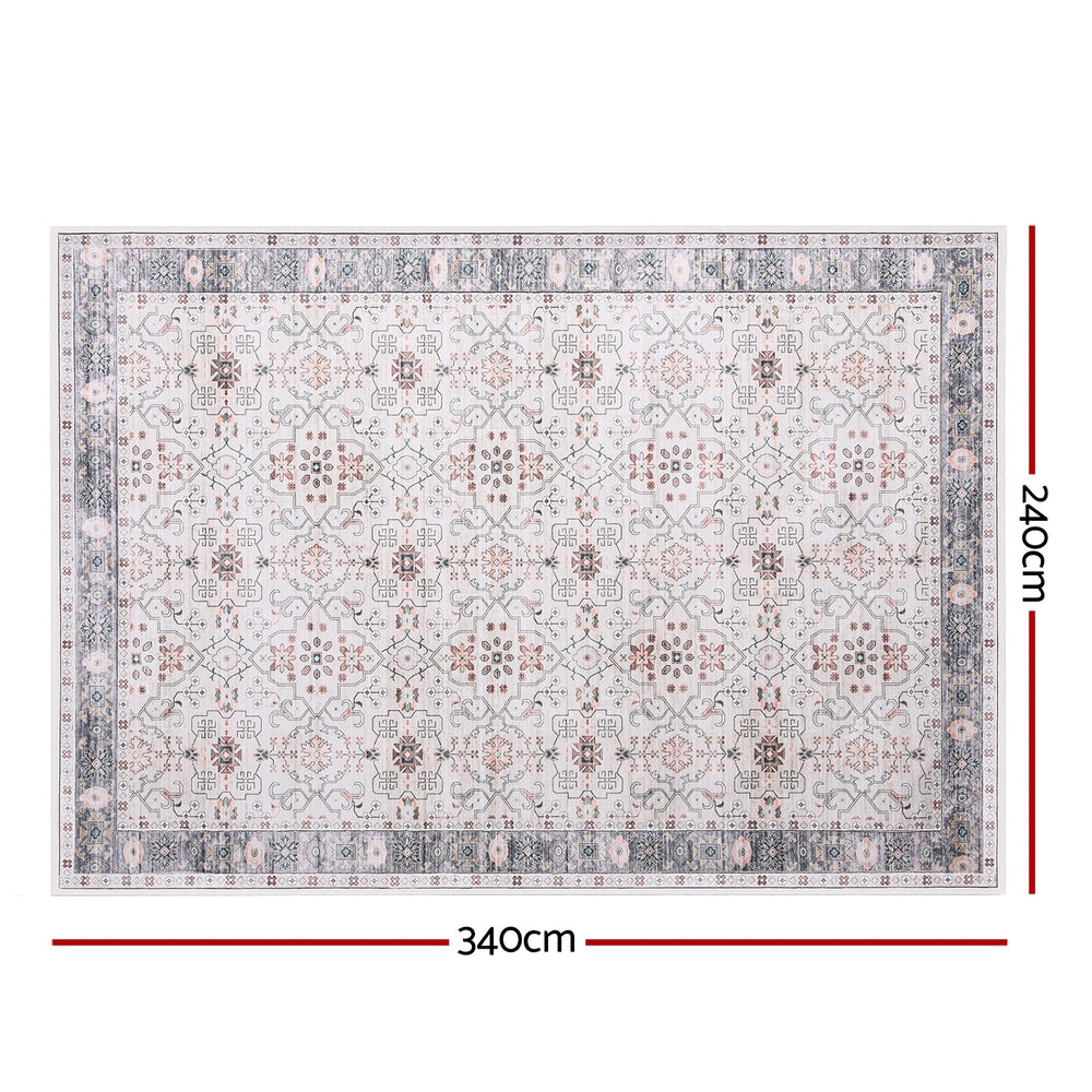 Dalibor 240x340cm Washable Floor Rug  Large Area Rug Modern Living Room Carpet - Beige