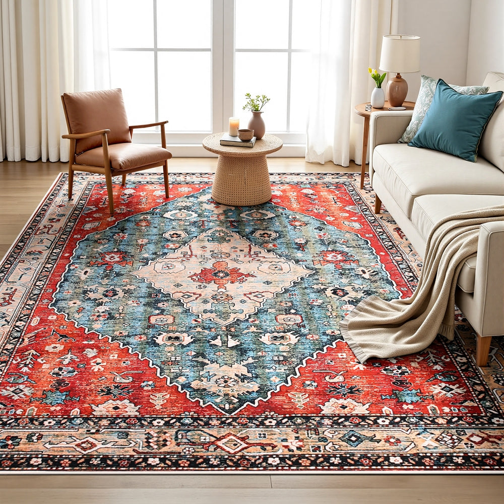 Iveta 240x340cm 240x340cm Floor Rug Large Washable Area Rug Modern Living Room Carpet Mat