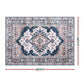 Hynek 240x340cm Floor Rug Large Washable Persian Area Rug Living Room Carpet - Blue