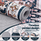 Hynek 240x340cm Floor Rug Large Washable Persian Area Rug Living Room Carpet - Blue