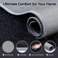 Lumir 140x200cm Floor Rug Plush Area Shaggy Rug Living Room Bedroom Carpet - Black