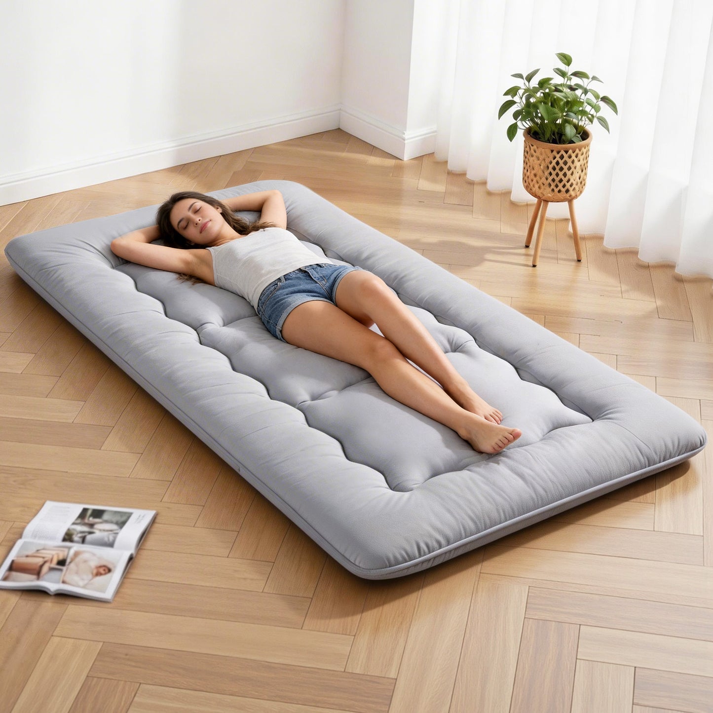 Rohan 10cm Japanese Floor Mattress Foldable Futon