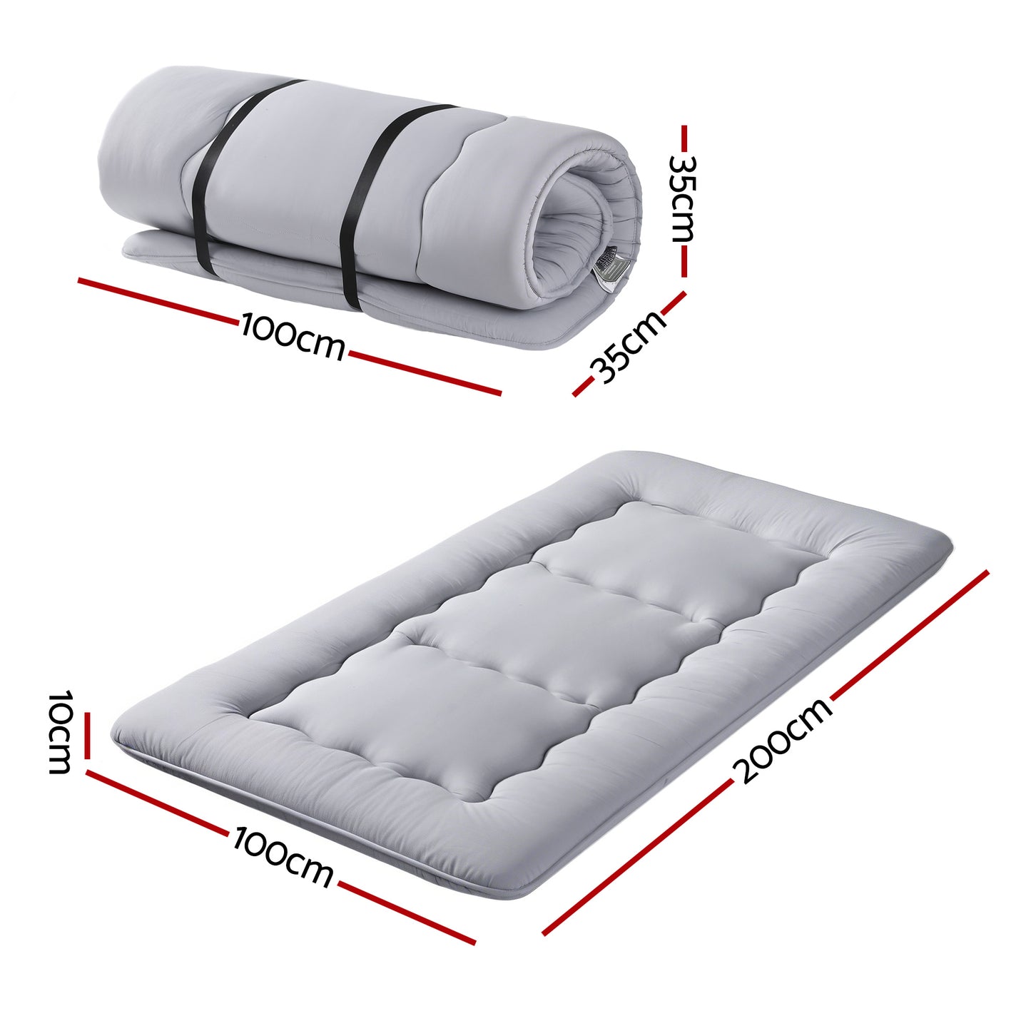 Rohan 10cm Japanese Floor Mattress Foldable Futon