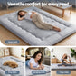 Oisin 10cm Japanese Floor Mattress Foldable Futon Mattress Washable Cover Straps