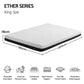Reverie 18cm Memory Foam Mattress Dual Feel Reversible Charcoal Foam - King