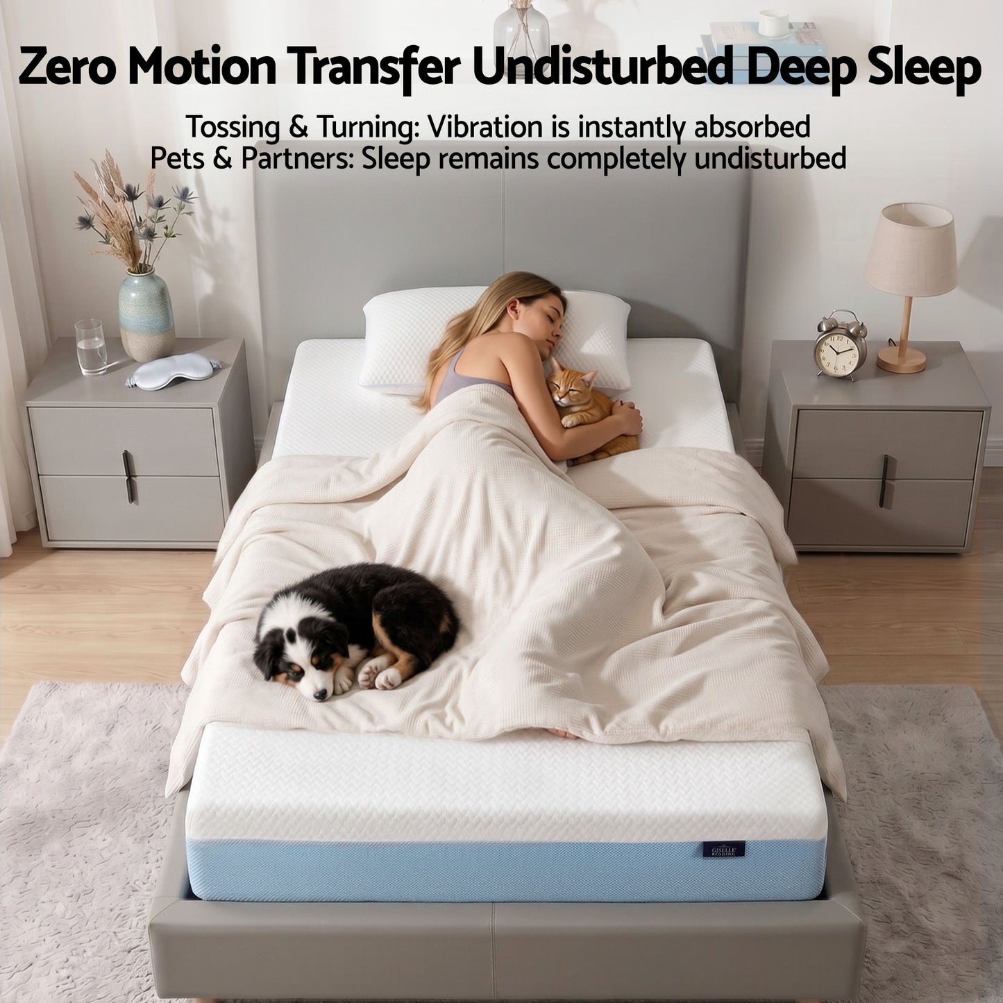 Ortona 22cm Cooling Gel Memory Foam Mattress Medium Firm - Single