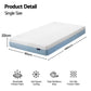 Ortona 22cm Cooling Gel Memory Foam Mattress Medium Firm - Single