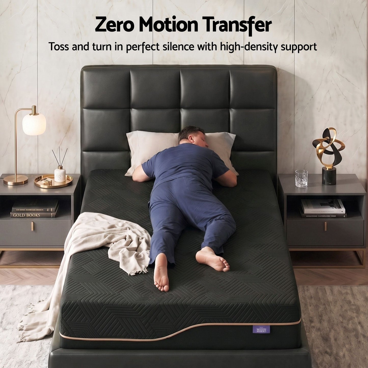 Zarina 30cm Cooling Memory Foam Mattress Medium Firm with Gel Comfort - King Single