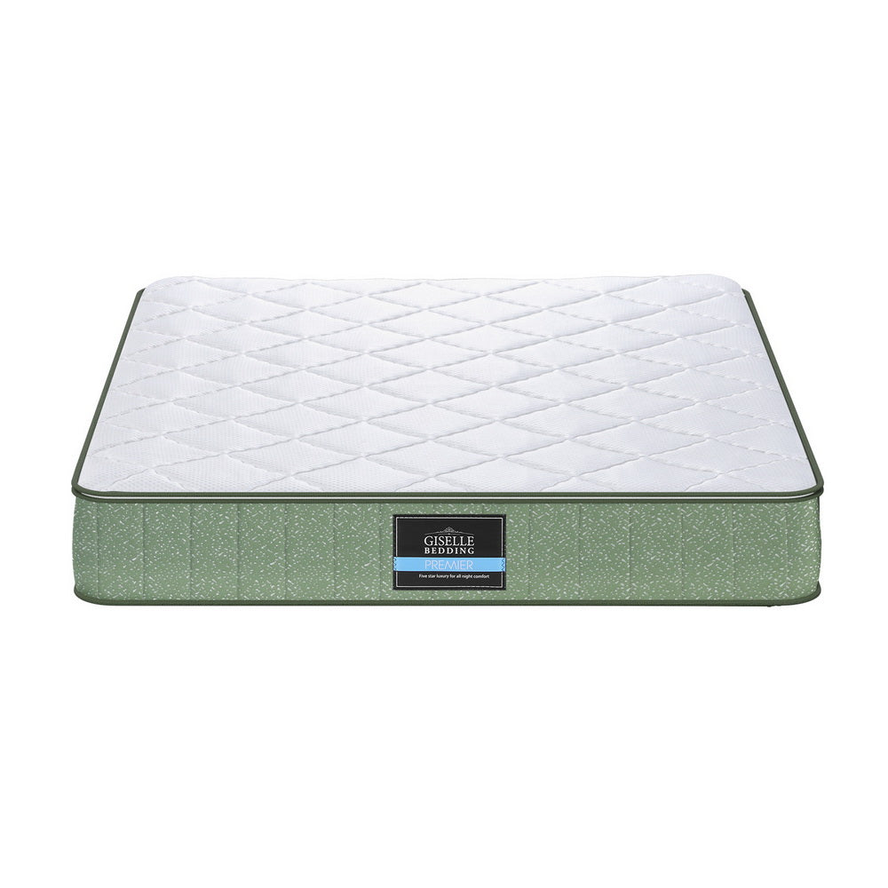 Thoren 25cm Memory Foam Mattress Dual Layer Zipper Cover Cool Charcoal Foam Mattresses - Queen