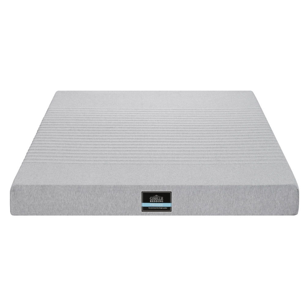 Nyra 15cm Cool Gel Memory Foam Mattress Charcoal 7-Zone Washable Bamboo Cover - Double