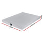 Nyra 15cm Cool Gel Memory Foam Mattress Charcoal 7-Zone Washable Bamboo Cover - Double