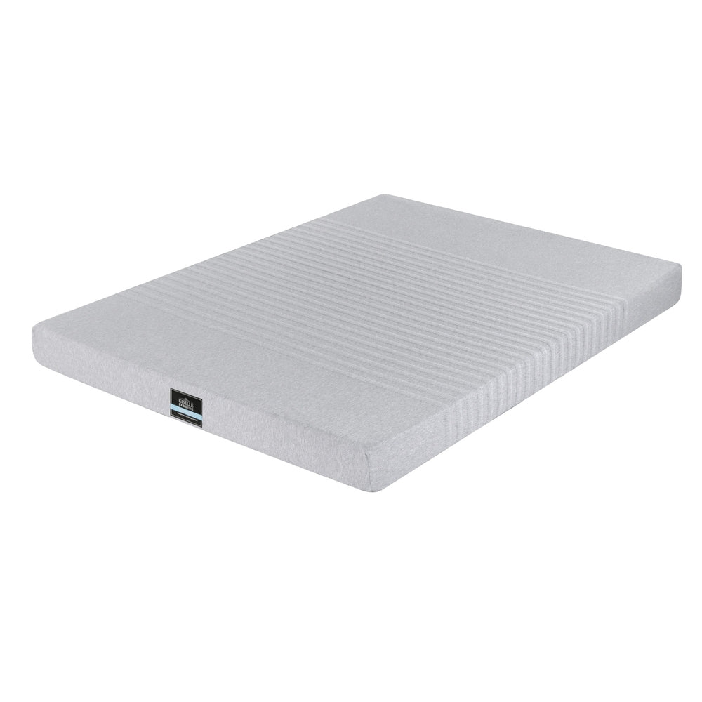Nyra 15cm Cool Gel Memory Foam Mattress Charcoal 7-Zone Washable Bamboo Cover - Double