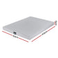 Nyra 15cm Cool Gel Memory Foam Mattress Charcoal 7-Zone Washable Bamboo Cover - Queen