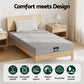 Nyra 15cm Cool Gel Memory Foam Mattress Charcoal 7-Zone Washable Bamboo Cover - Single