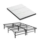 Aeliana Folding Bed with Mattress Queen Portable Foldable Guest Bed Bamboo Cover - Double
