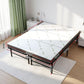 Aeliana Folding Bed with Mattress Queen Portable Foldable Guest Bed Bamboo Cover - Double