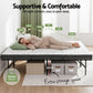 Aeliana Folding Bed with Mattress Queen Portable Foldable Guest Bed Bamboo Cover - Double