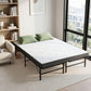 Aeliana Folding Bed with Mattress Queen Portable Foldable Guest Bed Bamboo Cover - Double