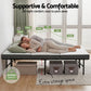Aeliana Folding Bed with Mattress Queen Portable Foldable Guest Bed Bamboo Cover - Queen